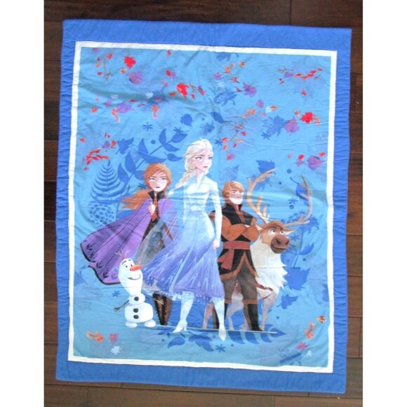 Disney Frozen 2 Forest Spirit Blanket Comforter Reversible -Elsa, Anna, Kristoff - Picture 4 of 14